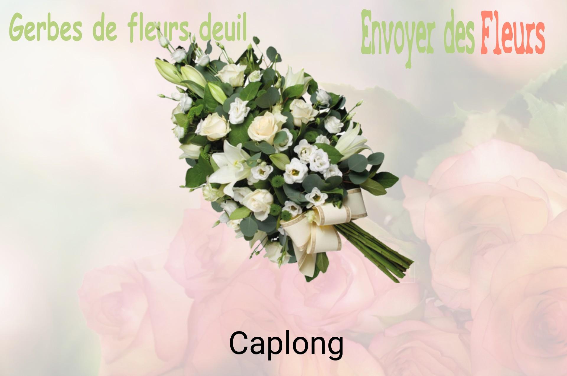 Gerbe de fleurs de deuil livrée à Caplong
